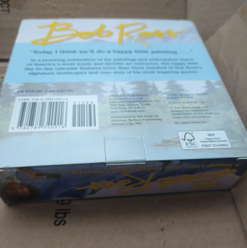 Bob Ross: A Happy Little Day-to-Day 2022 Calendar